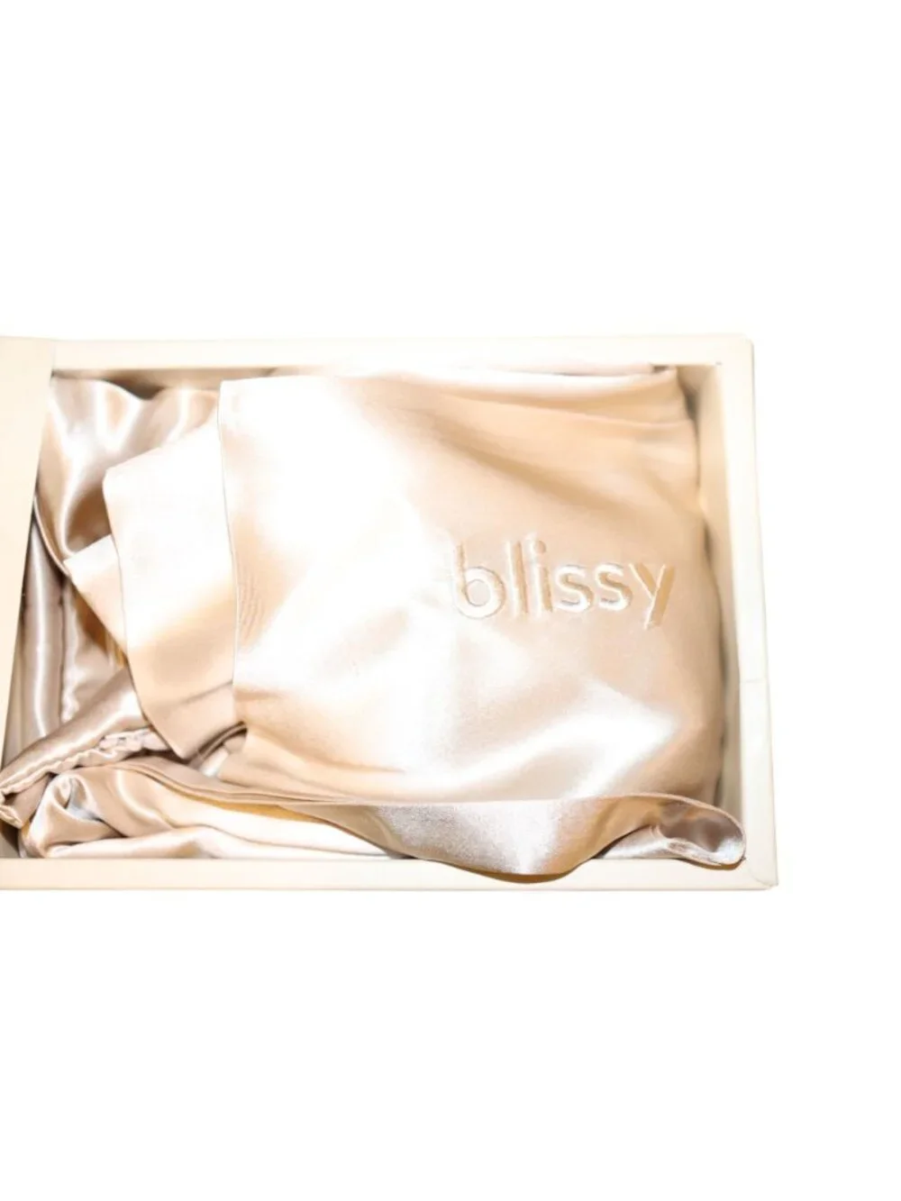 Blissy 100% Mulberry Silk Pillowcase Champagne King Size 20